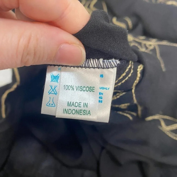 Poupette St Barth Off Shoulder Mini Dress Cover Up S Black - Picture 9 of 15